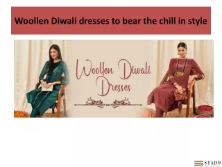 Woollen Diwali dresses to bear the chill in style