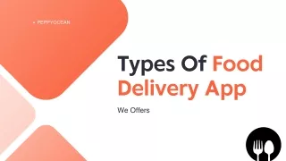 Types  Of Food Delivery App
