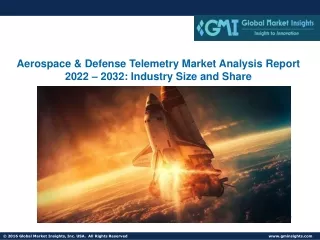 Aerospace & Defense Telemetry Market Analysis Report 2022 – 2032: Industry Size