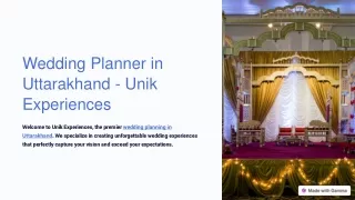 Wedding Planner in Uttarakhand | Unforgettable Events