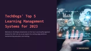 TechDogs' Top 5 Learning Management Systems for 2023