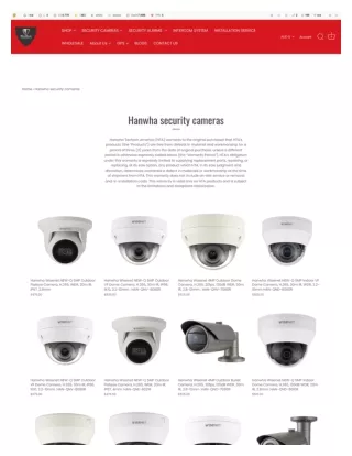 Buy Hanwha Security Cameras Online In Australia