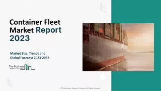 Container Fleet Market Size, Trends and Global Forecast To 2032