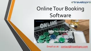 Online Tour Booking Software