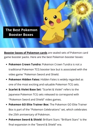 The best Pokemon booster boxes