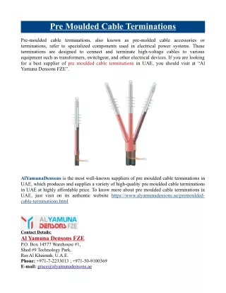 Pre Moulded Cable Terminations