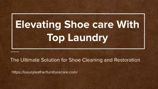 Elevating Shoe Care with Top Shoe Laundry Cleaning Service | LLFC