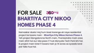 Bhartiya City Nikoo Homes Phase 4