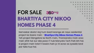 Bhartiya City Nikoo Homes Phase 4