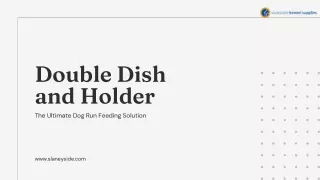Double Dish and Holder - Slaneyside Kennels