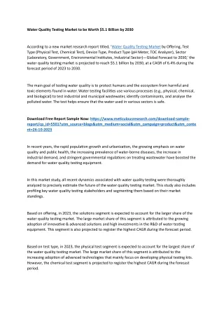 Global Opportunity Analysis And Industry Forecast (2023-2030)