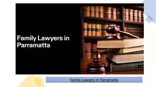 Family Lawyers in Parramatta