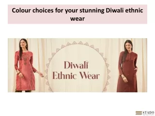 Colour choices for your stunning Diwali ethnic wear
