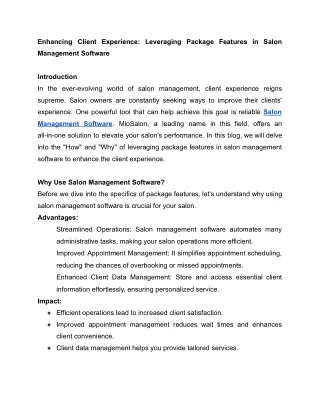 Enhancing Client Experience_ Leveraging Package Features in Salon Management Software