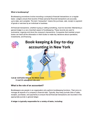 What is book keeping and accountancy?