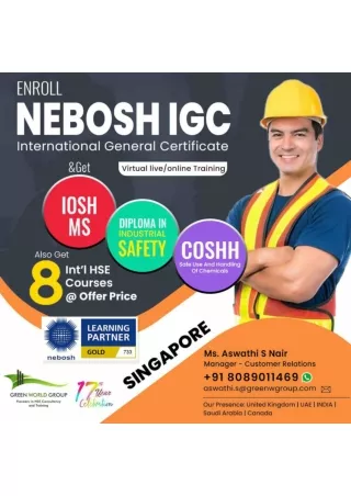Know How to Enhance your career with Nebosh Course in Singapore - Insights from GWG (1)