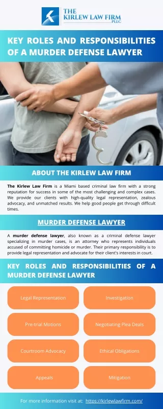 Key Roles and Responsibilities of a Murder Defense Lawyer