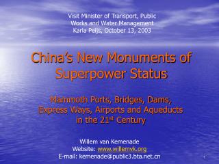 China’s New Monuments of Superpower Status