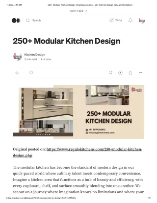 250  Modular Kitchen Design