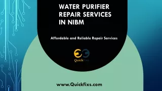 Water purifier Repair Services in NIBM