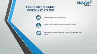 Test Strip Market Trends, Opportunities 2030