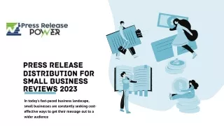 Press release distribution for small business reviews 2023