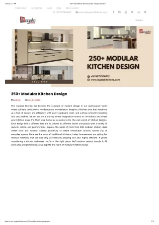 250  Modular Kitchen Design