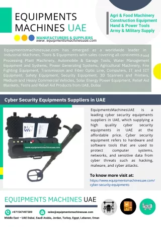 Cyber Security Equipments Suppliers in UAE