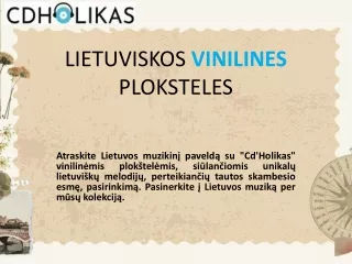 Lietuviskos Vinilines Ploksteles