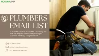 Plumbers Email List - InfoGlobalData