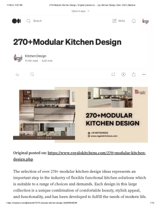 270 Modular Kitchen Design