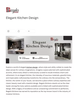 Elegant Kitchen Design