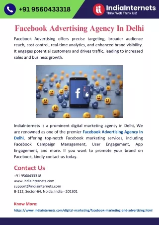 Facebook Advertising Agency In Delhi