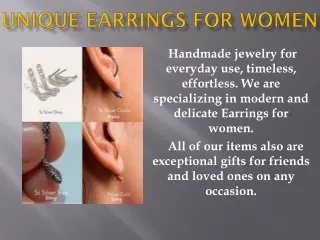 Unique Earrings For Women