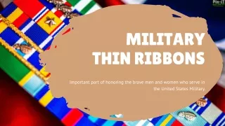 Military Thin Ribbons