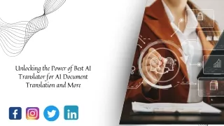 Unlocking the Power of Best AI Translator for AI Document Translation and MoreThank You