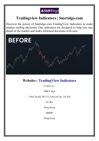 Tradingview Indicators  Smrtalgo.com