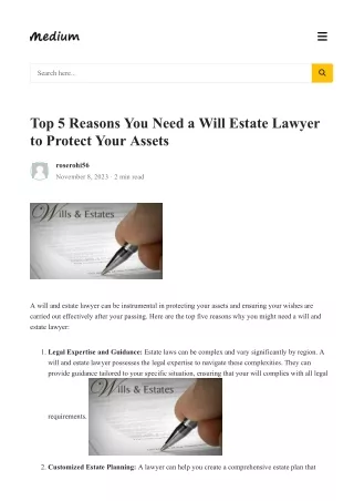 themediumblog-com-top-5-reasons-you-need-a-will-estate-lawyer-to-protect-your-as