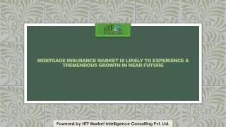 Mortgage Insurance Market to Set an Explosive Growth in Near Future