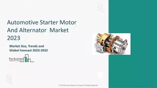 Automotive Starter Motor And Alternator