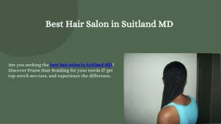 Best Hair Salon in Suitland MD