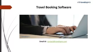 Travel Booking Software