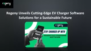 EV Charger Software - Regeny