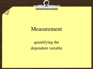 Measurement