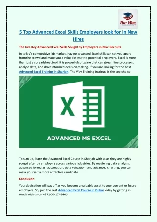 5 Top Advanced Excel Skills Employers look for in New Hires