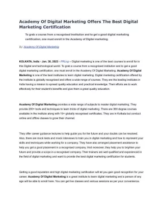 Academy Of Digital Marketing Offers The Best Digital Marketing Certification (2)