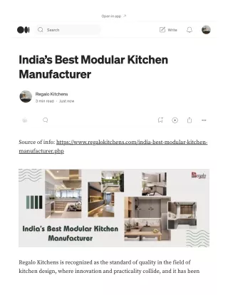 India’s Best Modular Kitchen Manufacturer