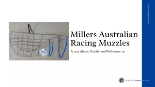 Millers Australian Racing Muzzles - Slaneyside Kennels