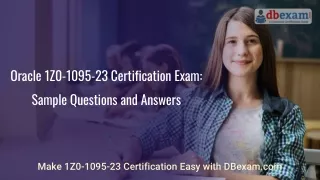 Oracle 1Z0-1095-23 Certification Exam: Sample Questions and Answers