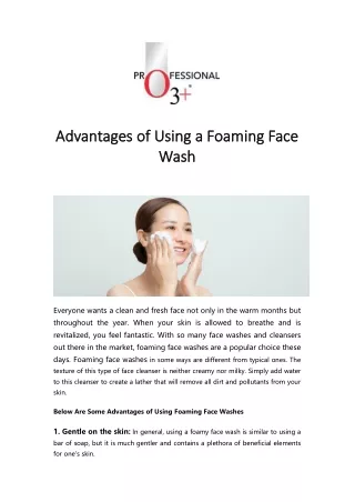 Revitalize Your Skin: Best Foaming Face Wash for Your Skin